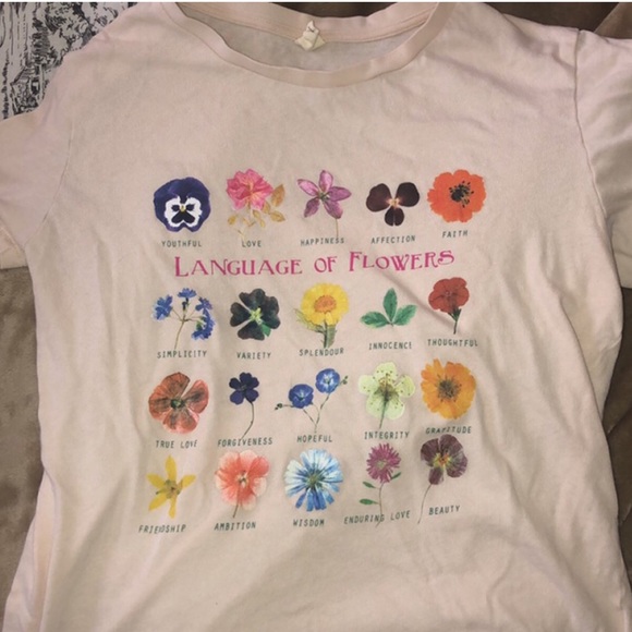 Urban Outfitters Tops - Urban Outfitters language of flowers tee